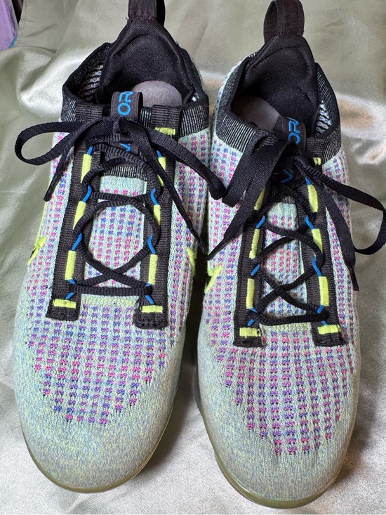 Nike Other - Nike Vapormax Flyknit Green Funky Multicolor Running Shoe size 8.5 Men’s